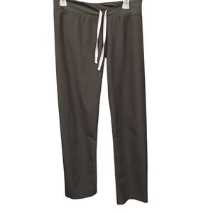 Figs Women's Black Pants with White Drawstring